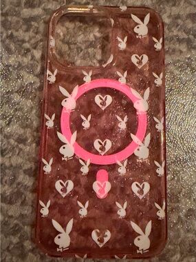 BNWOT Pink PLAYBOY Bunny Pattern iPhone WITH MAGSAFE Case